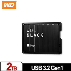 WD 黑標 P10 Game Drive 2TB(黑) 2.5吋電競行動硬碟