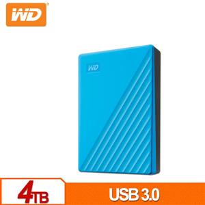 WD My Passport 4TB(藍) 2.5吋行動硬碟(2019)