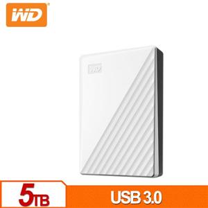 WD My Passport 5TB(白) 2.5吋行動硬碟(2019)