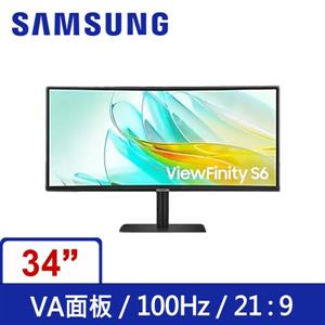 三星SAMSUNG S34C652UAC ViewFinityS6Ultra-WQHD 創作者色彩專業螢幕
