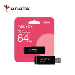 威剛 UC310  64GB USB3.2旋轉隨身碟(黑)