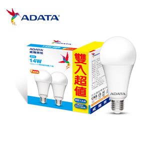 威剛照明 14W 高效能LED(1890lm)球泡燈2入-白光