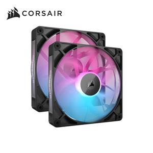 海盜船Corsair iCUE LINK RX140 RGB PWM機殼風扇【黑｜兩顆裝】