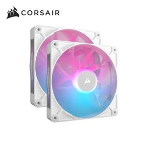海盜船Corsair iCUE LINK RX140 RGB PWM機殼風扇【白｜兩顆裝】