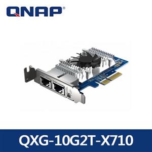 QNAP QXG-10G2T-X710 雙埠10GbE網路擴充卡