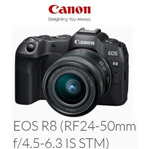 佳能CANON EOS R8 RF24-50ISSTM單鏡組無反光鏡相機