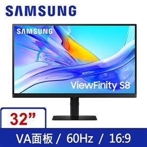 三星SAMSUNG S32D806UAC ViewFinity S8 4K  90W創作者色彩專業螢幕