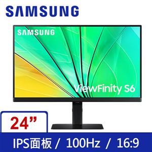 三星SAMSUNG  S24D606EAC ViewFinity S6 2K 100Hz旋轉升降創作者色彩專業螢幕