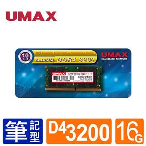 UMAX NB-DDR4 3200 16GB 筆記型 RAM(1024*8)