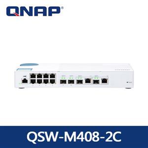 QNAP QSW-M408-2C 12埠L2 Web管理型10GbE交換器