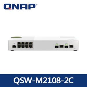 QNAP QSW-M2108-2C 10埠 L2 Web管理型 10/2.5GbE交換器