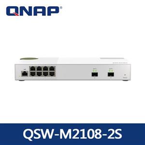QNAP QSW-M2108-2S 10埠 L2 Web管理型 10/2.5GbE交換器