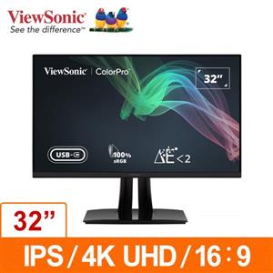 優派ViewSonic VP3256-4K 31.5吋IPS 4K液晶顯示器