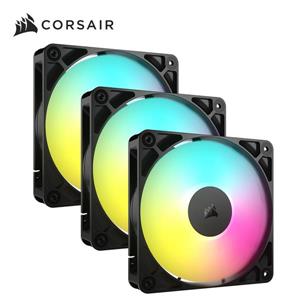 海盜船Corsair RS120 ARGB PWM機殼風扇【黑｜三顆裝】