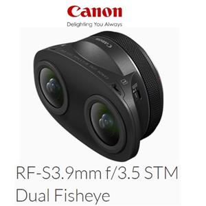 佳能CANON RF-S3.9MM F3.5 STM DUAL FISHEYE雙魚眼VR鏡頭