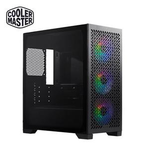 酷碼Cooler Master Elite 302 電腦機殼/強化玻璃側板/內含 12cm ARGB 風扇*4