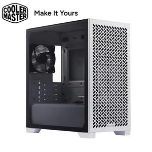 酷碼Cooler Master Elite 302 Lite 電腦機殼(白色)/強化玻璃側板/內含 12cm 風扇*1