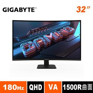 技嘉GIGABYTE GS32QCA 32型 2K 曲面電競螢幕