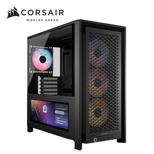 海盜船Corsair Frame 4000D機殼含XENEON EDGE LCD螢幕【黑｜附RS120炫光風扇*4】