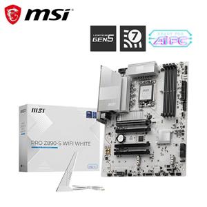 微星MSI PRO Z890-S WIFI WHITE INTEL 主機板