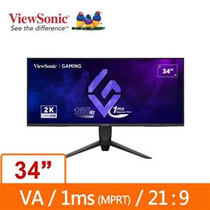 優派ViewSonic VX3480-2K-PRO 34吋UWQHD電競液晶顯示器