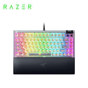 雷蛇Razer BlackWidow黑寡婦V4 75%有線機械式RGB鍵盤Phantom White Edition