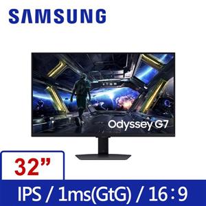 三星SAMSUNG S32DG702EC Odyssey G7 4K 144Hz 1ms智慧聯網電競螢幕