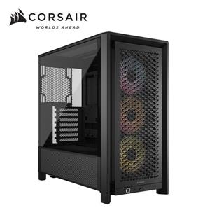 海盜船Corsair Frame 4000D RS 玻璃透側 模組化 E-ATX機殼【黑｜附RS120炫光風扇*3】