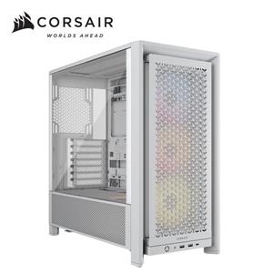 海盜船Corsair Frame 4000D RS 玻璃透側 模組化 E-ATX機殼【白｜附RS120炫光風扇*3】