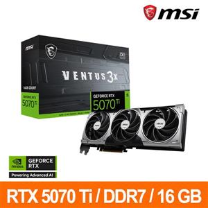 微星MSI RTX 5070 Ti 16G VENTUS 3X OC顯示卡
