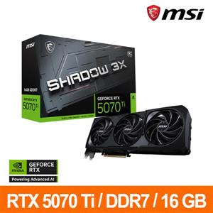 微星MSI RTX 5070 Ti 16G SHADOW 3X OC 顯示卡