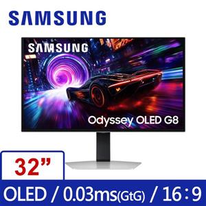三星SAMSUNG S32FG812SC Odyssey G8 4K 240Hz 0.03ms OLED電競螢幕