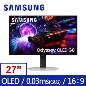 三星SAMSUNG S27FG812SC Odyssey G8 4K 240Hz 0.03ms OLED電競螢幕