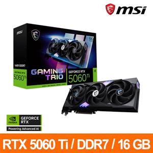 微星MSI RTX 5060 Ti 16G GAMING TRIO OC顯示卡