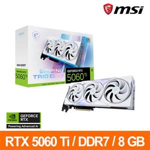 微星MSI RTX 5060 Ti 8G GAMING TRIO OC WHITE顯示卡
