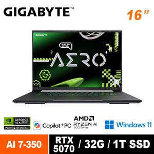 技嘉 GIGABYTE AERO X16 1WH93TWC64DH  16吋筆電