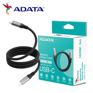 威剛Type-C TO Type-C  100W 10Gbps 磁吸收納 編織 充電線