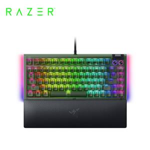 雷蛇Razer BlackWidow黑寡婦V4 75%有線機械式RGB鍵盤Phantom Green Edition