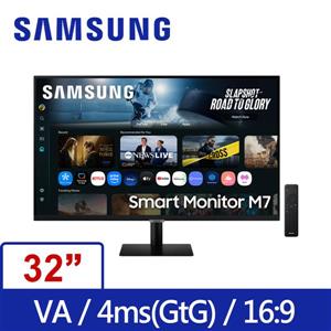 三星SAMSUNG S32FM702UC Smart Monitor M7 4K聯網螢幕/黑色