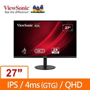 優派ViewSonic VG2708U-2K 27吋 人體工學顯示器內建喇叭