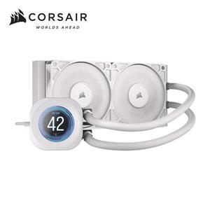 海盜船CORSAIR NAUTILUS 240 2.1吋 LCD CPU水冷散熱器【白】