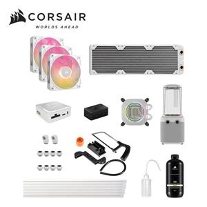 海盜船Corsair iCUE LINK XH505i RX 360 RGB 客製水冷套件-白