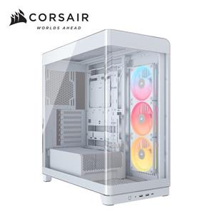海盜船Corsair Frame 4500X 一體式全景玻璃 E-ATX機殼【白｜附LX120R炫光風扇*3】