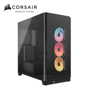 海盜船Corsair Frame 4500X 一體式全景玻璃 E-ATX機殼【黑｜附LX120R炫光風扇*3】