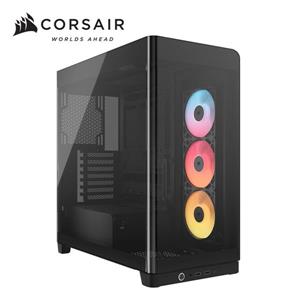 海盜船Corsair Frame 4500X 一體式全景玻璃 E-ATX機殼【黑｜附RS120R炫光風扇*3】
