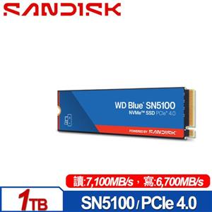 SanDisk WD Blue SN5100 1TB M.2 PCIe 4.0 NVMe SSD