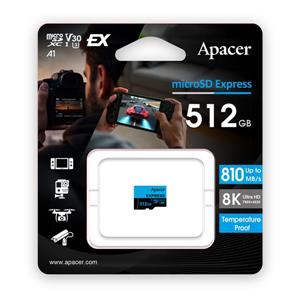 宇瞻 Apacer 藍卡 512G MicroSDXC U3 V30 A1 Express SW2專用卡 (810M)