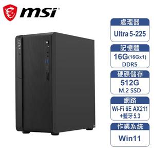 微星 MSI PRO DP180 AI 8HG-1474TW-B522516GS51X11MHAH1 商用電腦主機