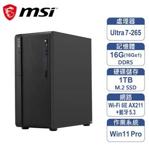 微星 MSI PRO DP180 AI A2G-1471TW-B726516GS1TX11PAB6  商用電腦主機