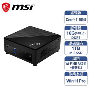 微星 MSI Cubi 5 1M-605TW-B7150U16GS1TX11PA (迷你電腦)(L10)
